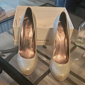 Bakers Women's Sparkling Heels - Silver
